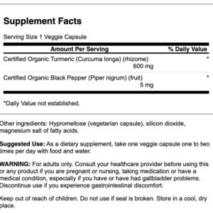 Swanson Premium- Turmeric & Black Pepper - Antioxidant, Digestion & Joint Support - 90 Veg Caps