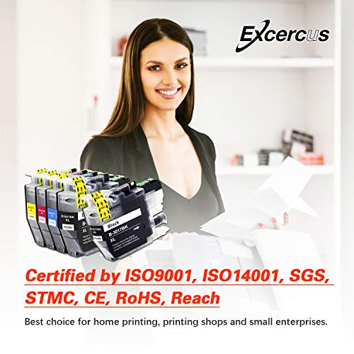 EXCERCUS LC3019 3019 LC3017 Ink Cartridge Replacement for Brother LC3019 3019 LC3017 XL LC 3017 Ink (2B/1C/1M/1Y,5 Pack) Work with Brother MFC-J5330DW MFC-J6930DW MFC-J6530DW MFC-J6730DW
