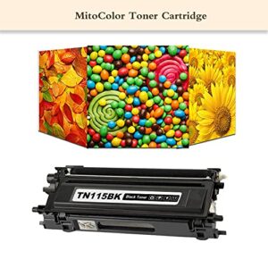 4-Pack High Yield TN-115 TN115 Toner Cartridge Replacement Compatible for Brother DCP-9040CN DCP-9045CDN HL-4040CDN MFC-9440CN MFC-9840CDW Printer (1 Black,1 Cyan,1 Yellow,1 Magenta)