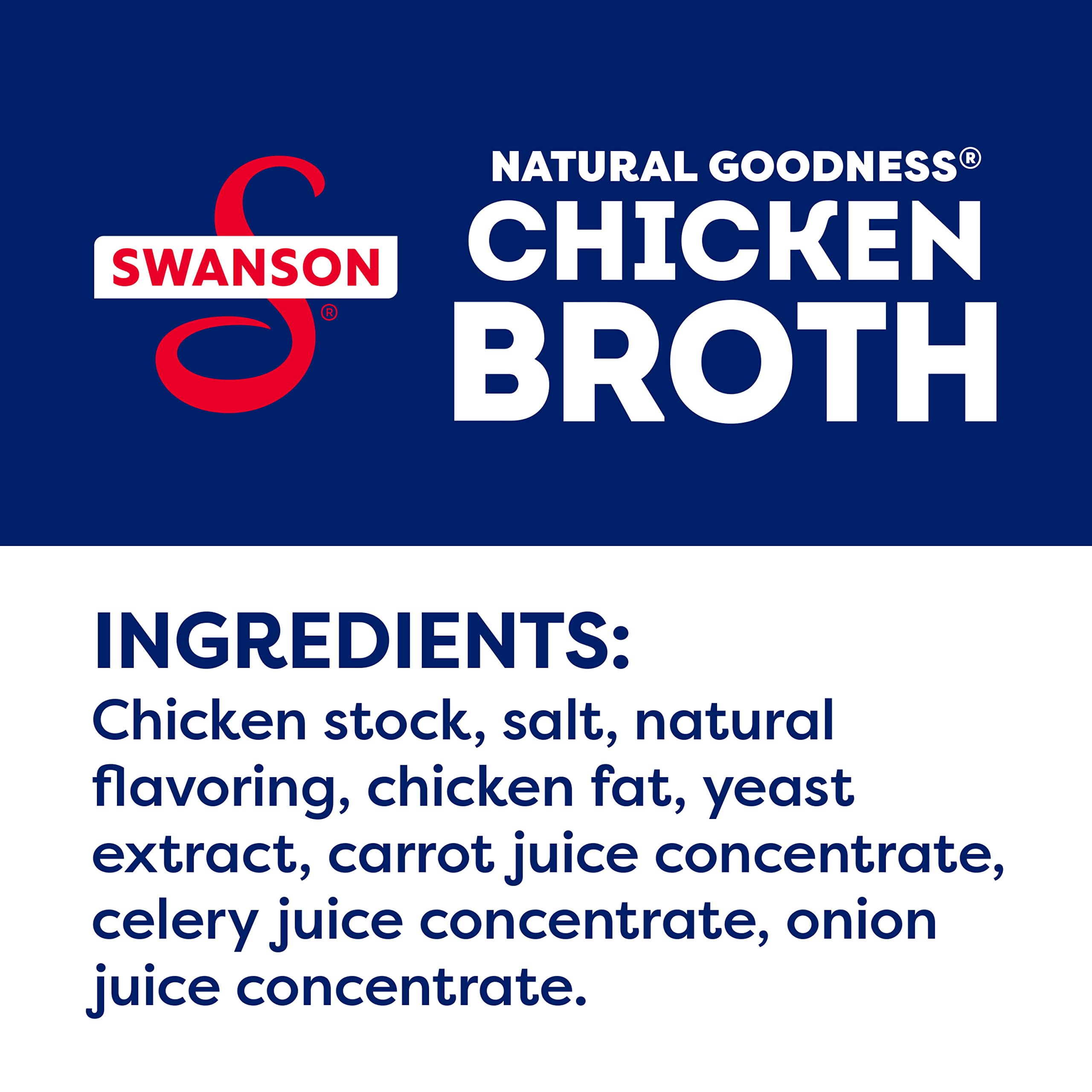 Swanson Natural Goodness 33% Less Sodium Chicken Broth, 32 oz Carton