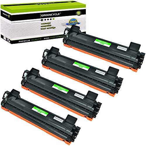 greencycle 4 Pack TN-1000 High Yield Black Toner Cartridge Compatible for Brother TN1000 MFC-1815 MFC-1815R Laser Printer