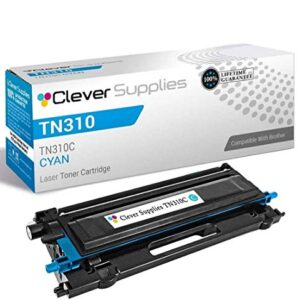 CS Compatible Toner Cartridge Replacement for Brother TN310 TN-310 TN310C Cyan HL-4150CDN 4570CDWT 4140CN 4570CDW MFC-9970 9460CDN 9560CDW 9970CDW DCP-9010CN 9055CND 9270CDN 9050CDN