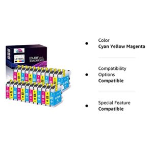 Jalada Compatible Ink Cartridge Replacement for Brother LC103 LC103XL LC101 LC101XL Compatible for Brother MFC J870DW J450DW J470DW J650DW J4410DW J4510DW J4710DW J6720DW Printer (8C 8M 8Y)