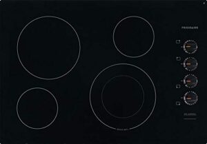 frigidaire ffec3025ub 30 inch electric smoothtop style cooktop with 4 elements in black
