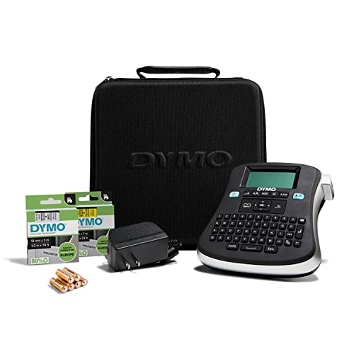 Dymo LM210D Desktop Kit Case 2 Tapes AA Batt Ac Adapter