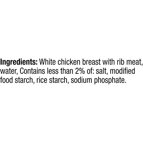 Swanson White Premium Chunk Canned Chicken Breast in Water, Fully Cooked Chicken, 12.5 OZ Can (Pack of 2)