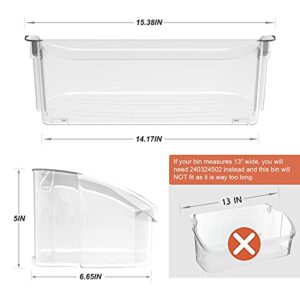 UPGRADE 240356402 Refrigerator Door Bin Replacement Part, Compatible with Frigidaire Refrigerator Door Shelf LFSS2612TF0 FFSS2615TS0 FGHS2631PF4A FGHS2655PF LGUS2642LF1 LFSS2612TE0 Door Bin(2-Pack)