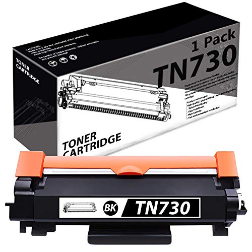 TN730/TN-730 (1 Pack-Black) Compatible Toner Cartridge Replacement for Brother DCP-L2550DW MFC-L2710DW L2750DW L2750DWXL HL-L2350DW L2370DW/DWXL L2390DW L2395DW Printer.