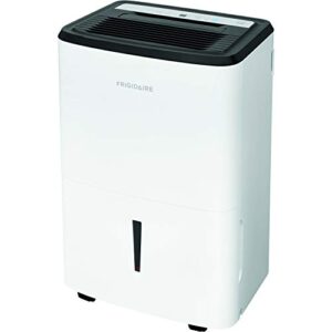 frigidaire ffap5033w1 dehumidifier, high humidity 50 pint capacity with built-in pump and a easy-to-clean washable filter, in white