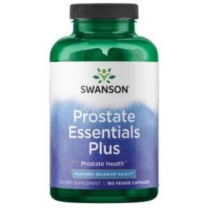 Swanson Prostate Plus - Natural Supplement for Men Promoting Healthy Urinary Tract Flow & Frequency - Supporting Overall Prostate Health - (180 Veggie Capsules)