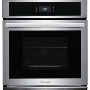 frigidaire 27″ stainless steel single electric wall oven with fan convection – fcws2727as