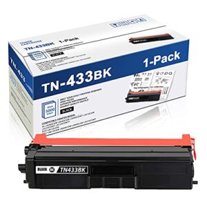 maxcolor tn433bk 1 packblack compatible tn433 tn433 high yield toner cartridge replacement for brother hll9310cdw l8260cdw l9310cdwt l8360cdw l8360cdwt l9310cdwtt dcpl8410cdw printer toner cartridge.