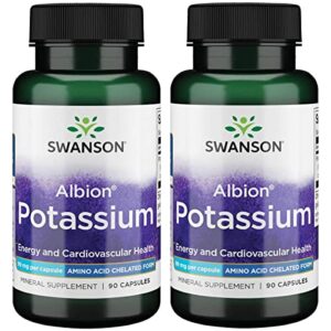 swanson albion complexed potassium 99 milligrams 90 capsules – 2 pack
