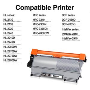 Compatible TN450 TN 450 TN-450 TN 420 TN420 TN-420 Black Toner Cartridge For Brother HL-2280DW HL-2270DW HL-2240 MFC-7240 MFC-7860DW MFC-7460DN DCP-7065DN HL-2240D Printer (4 x Toner)