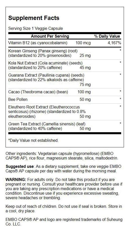 Swanson Energy Boost - Designed Release 60 Vg Embo Ap