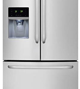Frigidaire 4-Piece Set with FFHB2740PS 36" French Door Refrigerator, FFGF3053LS 30" Gas Range, FFBD2412SS 24"Built In Dishwasher and FFMV164LS 30" Over The Range Microwave Oven in Stainless Steel