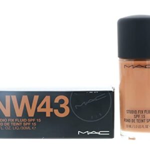 M.A.C. Studio Fix Fluid Foundation SPF 15 Boxed, NW43, 1 Count (A10)