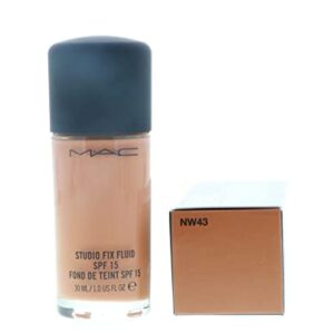 M.A.C. Studio Fix Fluid Foundation SPF 15 Boxed, NW43, 1 Count (A10)