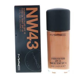 M.A.C. Studio Fix Fluid Foundation SPF 15 Boxed, NW43, 1 Count (A10)