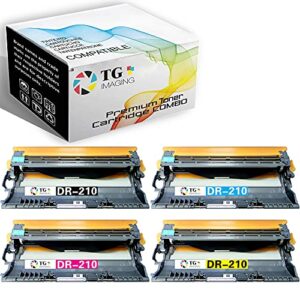 (4 pack, drum only) tg imaging compatible dr210 dr210cl imaging drum unit dr-210 b+cym for hl-3040cn hl-3045cn hl-3070cw mfc-9010cn mfc-9120cn mfc-9320cn mfc-9325cw printer