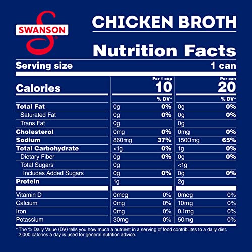 Swanson 100% Natural, Gluten-Free Chicken Broth, 14.5 Oz Can