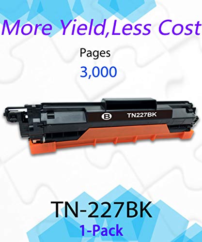 EASYPRINT (1-Pack, Black) Compatible TN-227 Toner Cartridge TN-227 Black Used for Brother HL-L3210CW L3230CDW L3710CDW L3270CDW DPC-L3550CDW MFC-L3710CW L3750CDW L3770CDW Printer