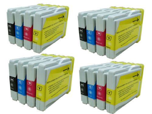 16-Pack US Patented Compatible Ink Cartridges for Brother LC51 MFC 230C 240C 350C 440CN 465CN 3360C 5460CN 5860CN 665CW 685CW 845CW 885CW