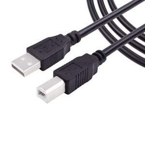 usb 2.0 printer cable – usb a male to b male data transfer cord, usb b cable stable high speed printer cable type b print usb cord compatible with hp, canon, brother, samsung, dell ect 5ft