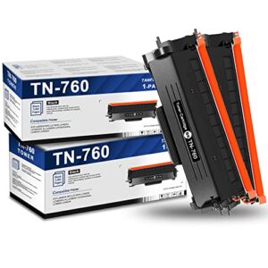 tanfenjr 2 pack tn760 compatible tn730 toner cartridge; l2710dw toner replacement for brother tn760 tn-760 tn730 tn-730 toner, may for hl-l2395dw, mfc-l2350dw, dcp-l2550dw series printer, black toner