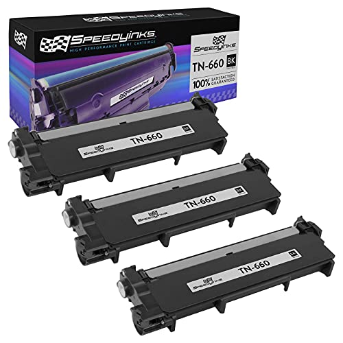 Speedy Inks Compatible Toner Cartridge Replacement for Brother TN660 High-Yield (Black, 3-Pack)