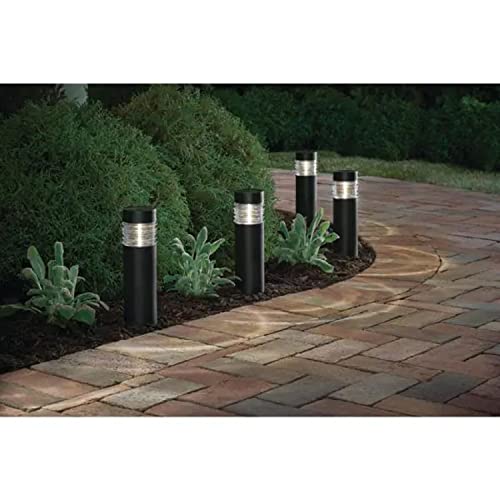 Home Depot 6 Pack Solar Outdoor Pathway Lights, LED Garden Lights Auto On/Off Weather Resistant 8 Hours Operating Time, Black