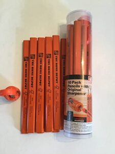 carpenter pencil and carpenter pencil sharpener the home depot 10pk (10 pk with sharpener)