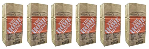 Home Depot Heavy Duty Brown Paper 2-Ply, 30 Gallon Lawn, Leaf, Yard Waste Bags Value Bundle – Great for Home and Garden (6 Total Bags included)