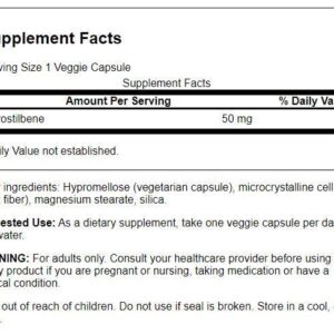 Swanson Pterostilbene 50 mg 30 Veg Caps 2 Pack