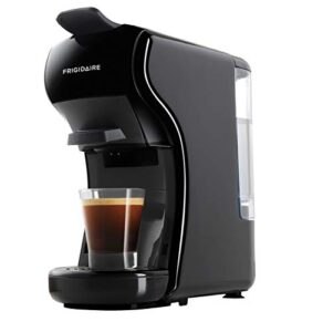 frigidaire ecmn103-black multi capsule compatible coffee maker-nespresso dolce gusto and grounds, black