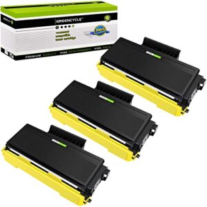 greencycle 3 pk compatible tn580 tn620 tn650 black toner cartridge for brother hl-5280dw hl-5250 printer