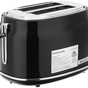 Frigidaire ETO102-BLACK, 2 Slice Toaster, Retro Style, 900w, Black & Retro Electric Water Kettle Stainless Steel 1.8l, Fast Boiling, Bpa-free, Black