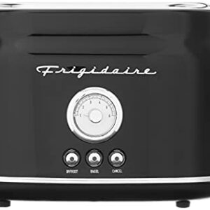 Frigidaire ETO102-BLACK, 2 Slice Toaster, Retro Style, 900w, Black & Retro Electric Water Kettle Stainless Steel 1.8l, Fast Boiling, Bpa-free, Black