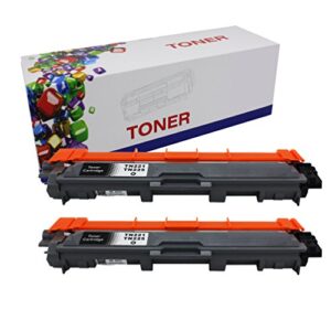hiink compatible toner cartridge replacement for brother tn221 black toner cartridge use in hl-3140cw hl-3170cdw mfc-9130cw mfc-9330cdw mfc-9340cdw(black, 2-pack)
