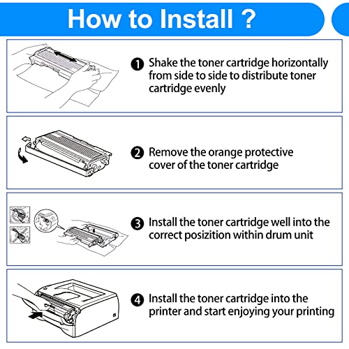 SuperInk Toner Cartridge Replacement (WITH CHIP) Compatible for Brother TN760 TN-760 TN730 to Use with HL-L2350DW HL-L2395DW HL-L2390DW HL-L2370DW MFC-L2750DW MFC-L2710DW DCP-L2550DW Printer - 1 Black