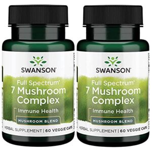 swanson full spectrum 7 mushroom complex 60 veg caps 2 pack