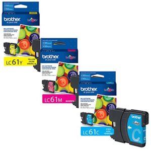 brother lc-61 standard yield ink cartridge set colors only (cmy)