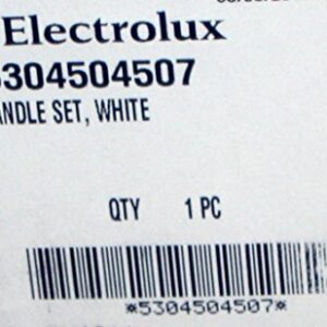 Electrolux Frigidaire Refrigerator & Freezer Door Handle Set White 5304504507