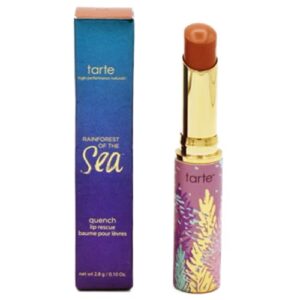tarte rainforest of the sea quench lip rescue buff full size – a moisturizing lip balm in an array of sheer color