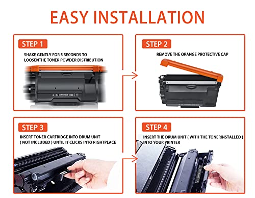 Juyudow Ultra High Yield Toner Cartridge for Brother TN880 TN-880 TN 880 HL-L6200DW MFC-L6700DW MFC-L6800DW HL-L6200DWT HL-L6300DW MFC-L6900DW Printer Toner Cartridge (Black, 2 Pack)