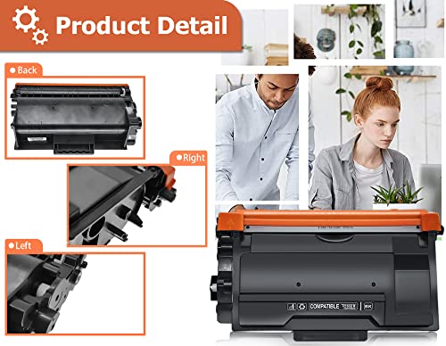 Juyudow Ultra High Yield Toner Cartridge for Brother TN880 TN-880 TN 880 HL-L6200DW MFC-L6700DW MFC-L6800DW HL-L6200DWT HL-L6300DW MFC-L6900DW Printer Toner Cartridge (Black, 2 Pack)