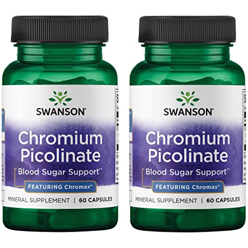 Swanson Chromium Picolinate 200 mcg 60 Capsules (2 Pack)