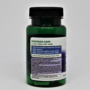 Swanson Chromium Picolinate 200 mcg 60 Capsules (2 Pack)