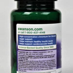 Swanson Chromium Picolinate 200 mcg 60 Capsules (2 Pack)