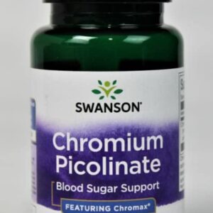 Swanson Chromium Picolinate 200 mcg 60 Capsules (2 Pack)